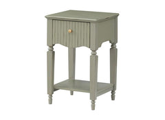Ritz Lamp Tables with Shelf & Drawer – Cream or Olive Green Hallway / Living Room Storage Tables