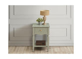Ritz Lamp Tables with Shelf & Drawer – Cream or Olive Green Hallway / Living Room Storage Tables