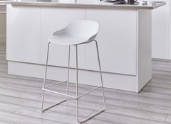 Rocco White Stool - room
