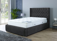 Rosalyn Black Fabric bed