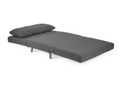 Rowan Dark Grey Sofa Bed - c/o - open