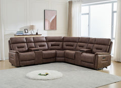 Rowan Brown Sectional Sofa - 1