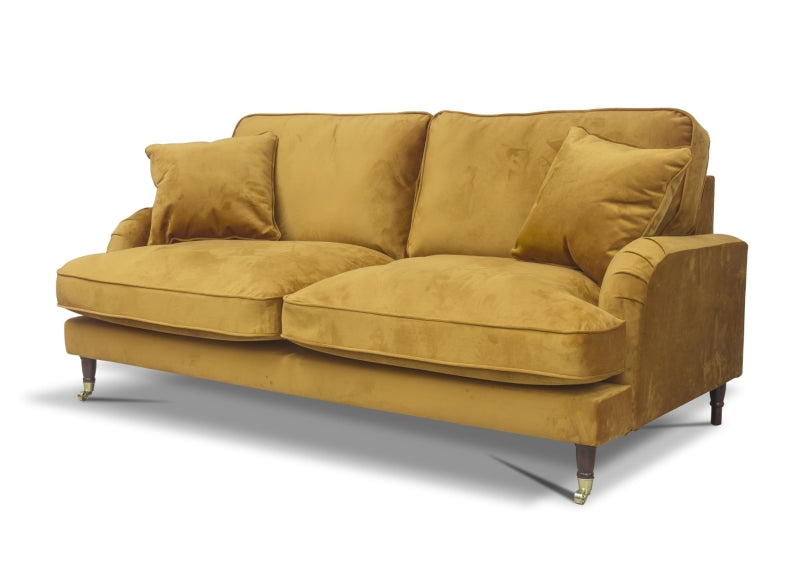 Rupert Mustard Three Seat Sofa - 1