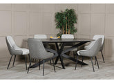 Sadia 1.6 m Smoke Dining Room