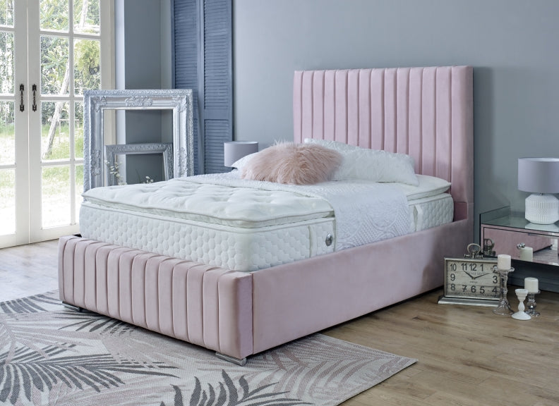 Lucy Plush Velvet Bed - Soft Touch Beds