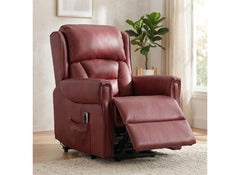 Sandringham Full Leather Lift & Rise Chair with Dual Motors | Powered Recliner Armchair for Elderly & Mobility Support