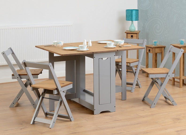 Santos Grey Foldaway Set - room