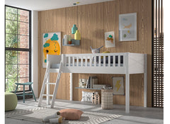 Scott Mid-Sleeper Bed With Ladder