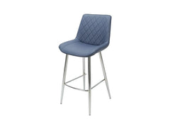 Silvia Stool - blue w/black leg