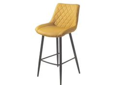Silvia Stool - yellow w/black leg