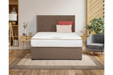 Sleepcare Complete Bed Set - 5 ft Divan Bed With Headboard And Fabric Colour Options