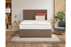 Sleepcare Complete Bed Set - 3 ft Divan Bed With Headboard And Fabric Colour Options