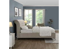 Sligo Beige Storage Bed - side