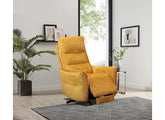 Sofia Mustard Swivel Recline Armchair - 1