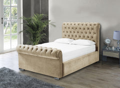 Sorento 'Naples' Sand Fabric Bed