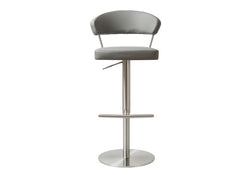 Strata Grey PU Stool - c/o