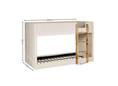 Teddy Boucle Fabric Bunk Bed