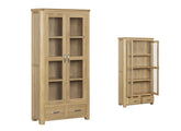 Treviso Oak Display Cabinet