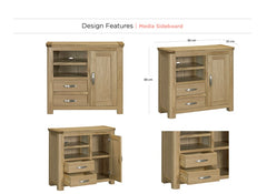 Treviso Media Sideboard - detail