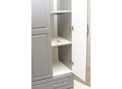 Tromso Grey Three Door Mirrored Wardrobe - 1