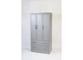 Tromso Grey Three Door Mirrored Wardrobe