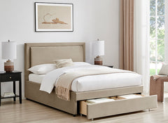 Ursa Taupe Bed - open