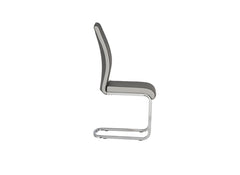 Venice Grey PU Chair - side