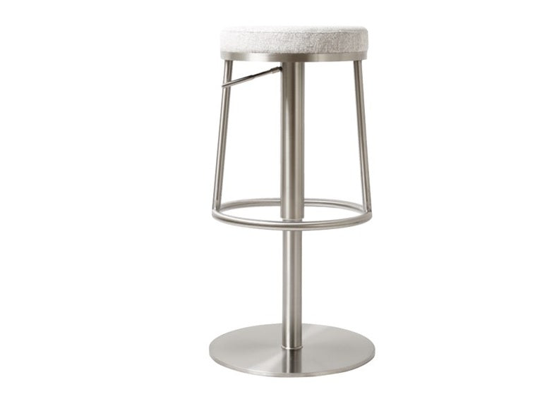 Vibe Stool W/Grey Fabric Seat - c/o