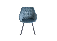 Viola Teal Velvet Chair