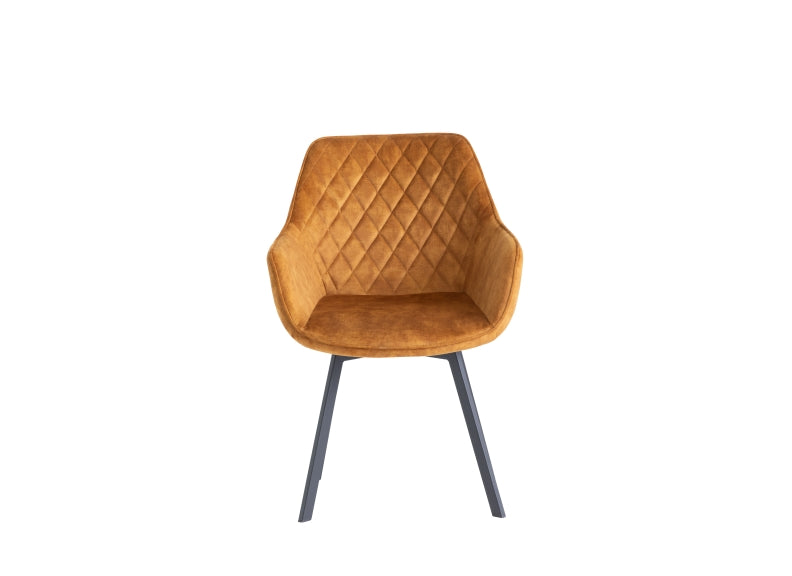 Viola Gold Velvet Chair