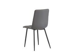 Virgo Grey PU Chair - rear
