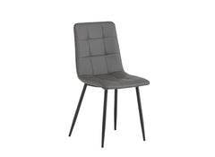 Virgo Grey PU Chair - front