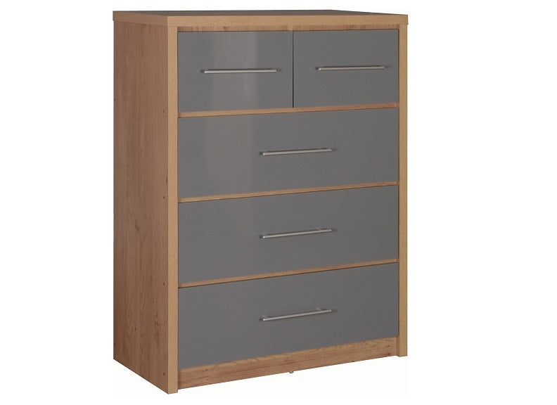 Seville Grey 2+3 Drawer Chest