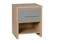 Seville Grey One Drawer Bedside