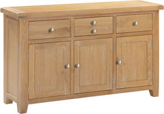 WINDSOR 3 DOOR 3 DRAWER SIDEBOARD - NATURAL OAK (WBF)