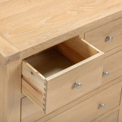 Windsor 3+2 Drawer Chest – Natural Oak with Smooth Glide Drawers (WBF)