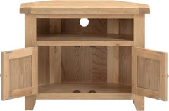 WINDSOR CORNER TV UNIT - NATURAL OAK (WBF)