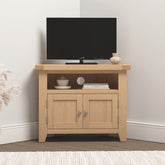 WINDSOR CORNER TV UNIT - NATURAL OAK (WBF)