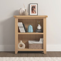 Windsor Low Bookcase - Natural Oak (WBF)