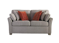 Winnie Static Two Seat Sofas – Fabric Upholstery with Bolster Cushions Included