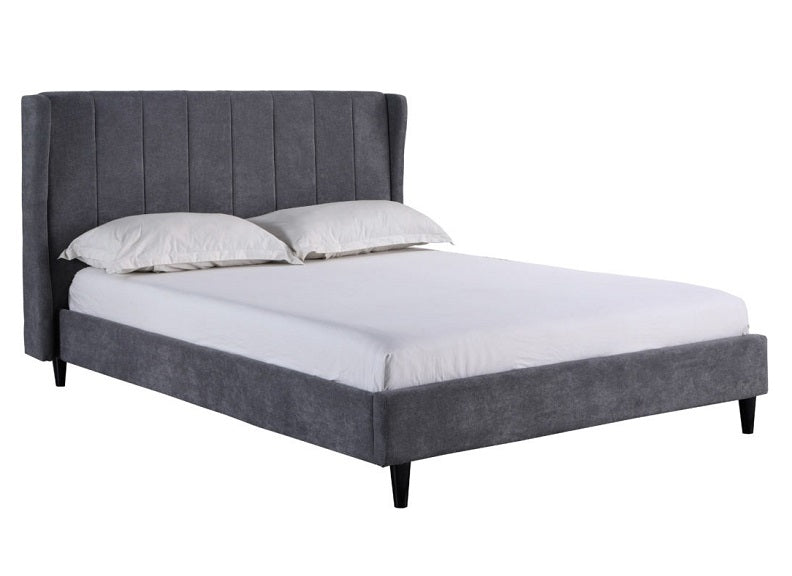 Amelia Dark Grey Fabric Bed