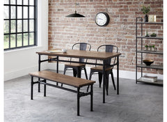 Carnegie Table, Bench & 2 Grafton Chairs Roomset