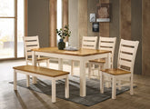 Chelsea Cream Dining Set W/Bench