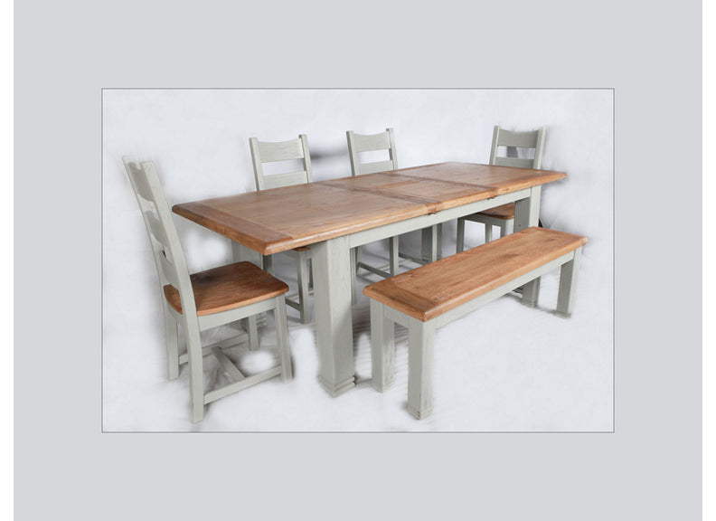 Danube Grey Dining Set W/Bench