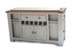 Danube Grey Large Kitchen Island