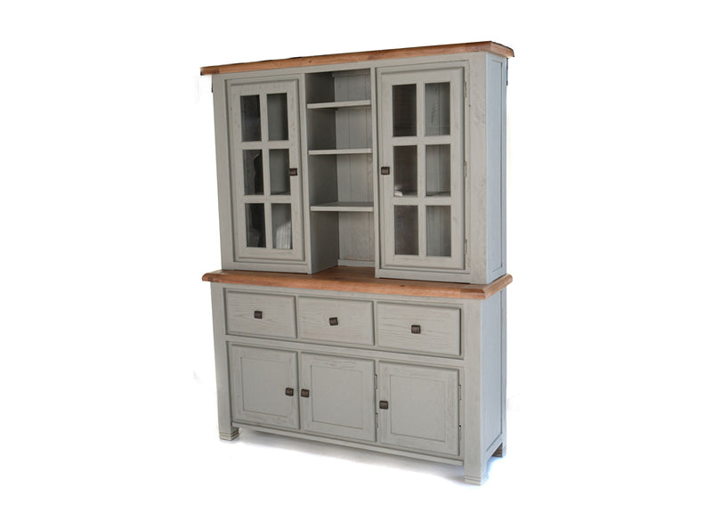 Danube Large Grey & Oak Buffet & Hutch
