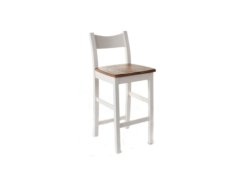 Danube White Bar Chair
