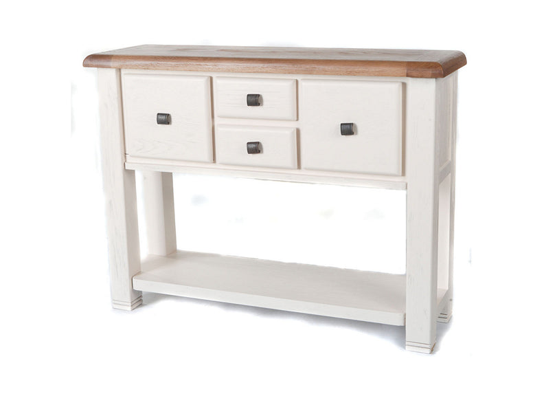 Danube White & Oak Hall Table