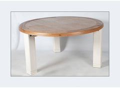 Danube White Round Dining Table
