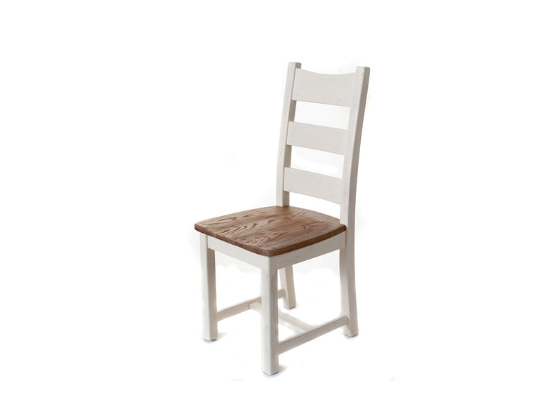 Danube White Solid Seat Chair